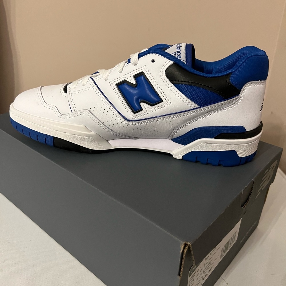 U.S. Men's Size: 7.5 | Condition: New  | New Balance 550 White Blue